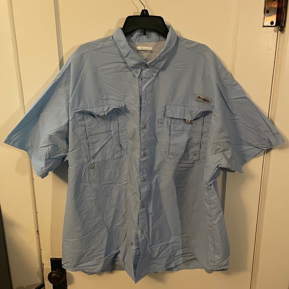 Columbia PFG Fishing shirt 3XLT. Like New.